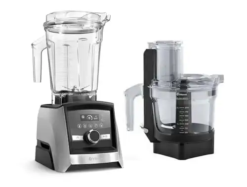 Vitamix Ascent 3500 & Food Processor Bundle Brushed Stainless Steel