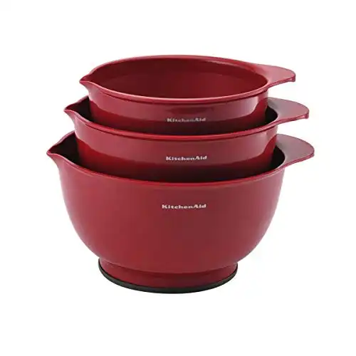 KitchenAid Classic Mixing Bowls, Set of 3, Empire Red, 2 quarts