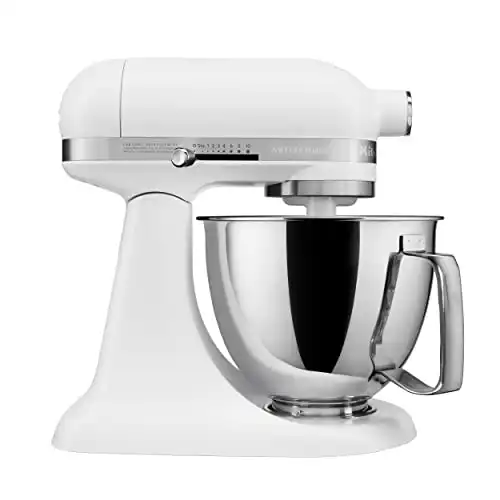 Kitchenaid Artisan Mini Plus 3.5-Qt. Tilt-Head Stand Mixer with Flex Edge Beater,Matte White