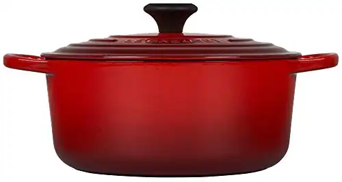 Le Creuset Enameled Cast Iron Signature Round Dutch Oven, 5.5 qt., Cerise