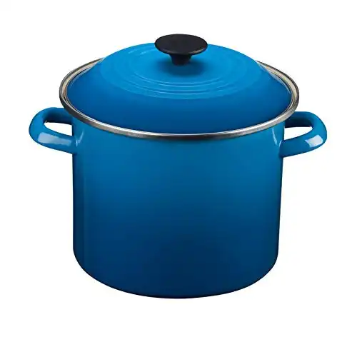 Le Creuset Enamel-on-Steel 8-Quart Stock Pot with Lid, Marseille