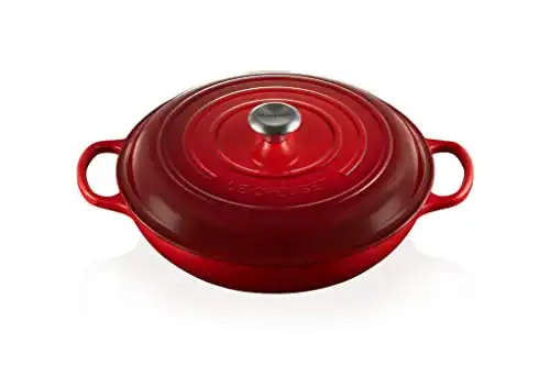 Le Creuset Enameled Cast Iron Signature Braiser, 5 qt. , Cerise