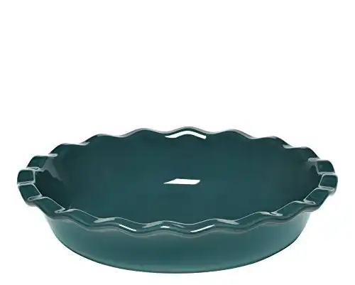 Emile Henry - 976131 Emile Henry 9 inch Pie Dish, Blue Flame, 9"