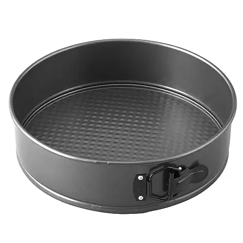 Wilton Excelle Elite Non-Stick Springform Pan - Perfect for Making Cheesecakes, Deep Dish Pizzas, Quiches and More with Easy Release, Steel, 10 x 2.75-Inch