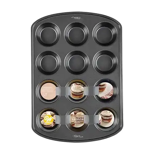 Wilton Perfect Results Premium Non-Stick Cupcake Pan, 12-Cup Muffin Tin