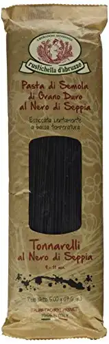 Rustichella D'abruzzo Durum Wheat Squid Ink Tonnarelli Pasta - 17.6 Oz (2 Pack)