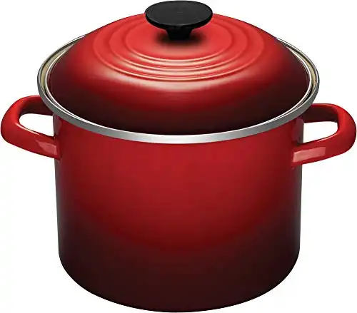 Le Creuset Enamel On Steel Stockpot, 6 qt., Cerise