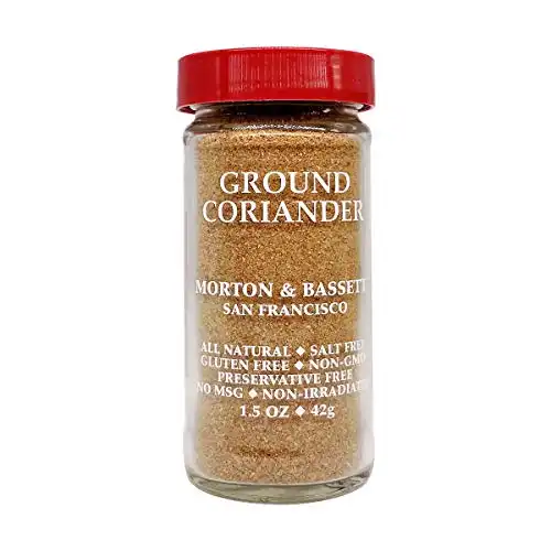 Morton & Bassett Ground Coriander, 1.5-Ounce jar