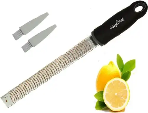 Citrus Lemon Zester & Cheese Grater by AdeptChef