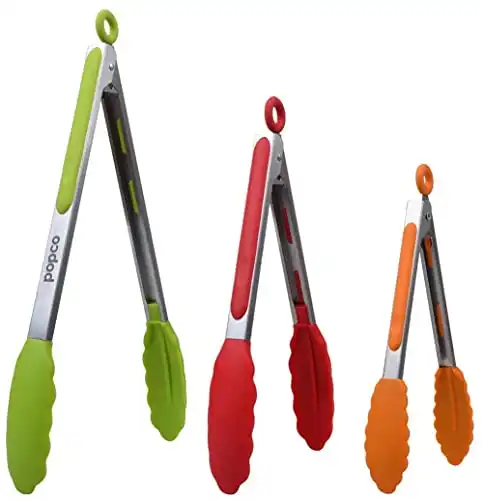 Popco Silicone Tongs for Cooking