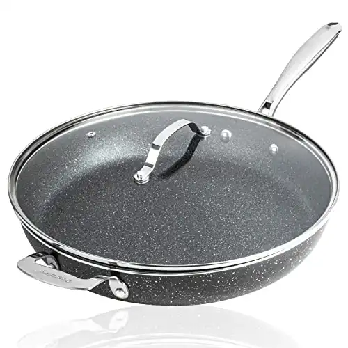 Granitestone 14 Inch Frying Pan with Lid,