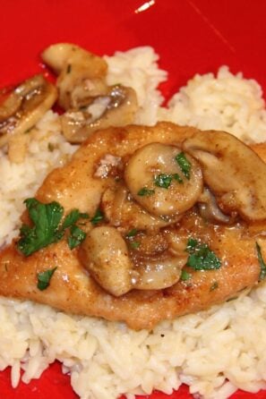 garlic chicken with mushrooms