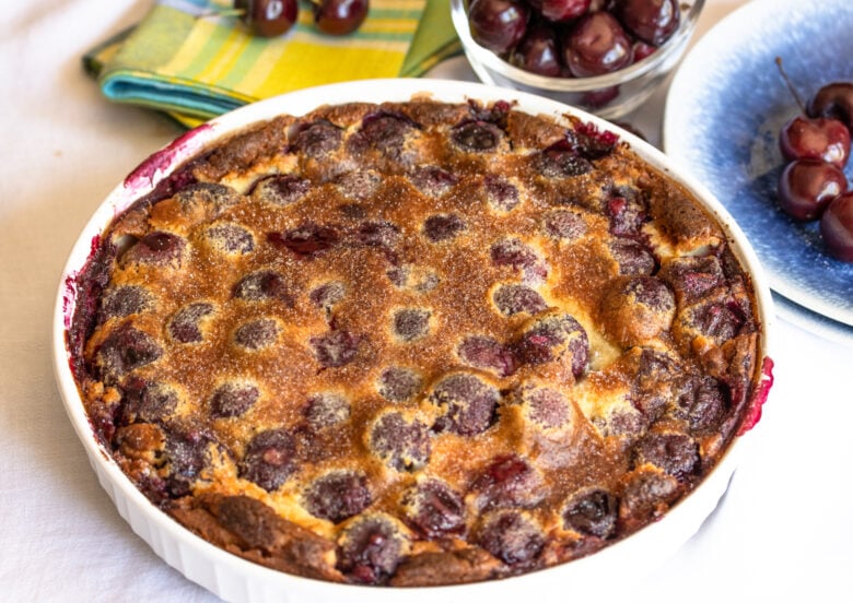 clafoutis out of the oven