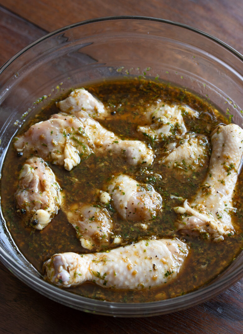 marinating chicken drimsticks