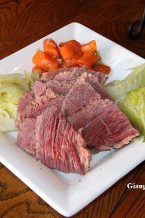 corned beef with parsley sauce