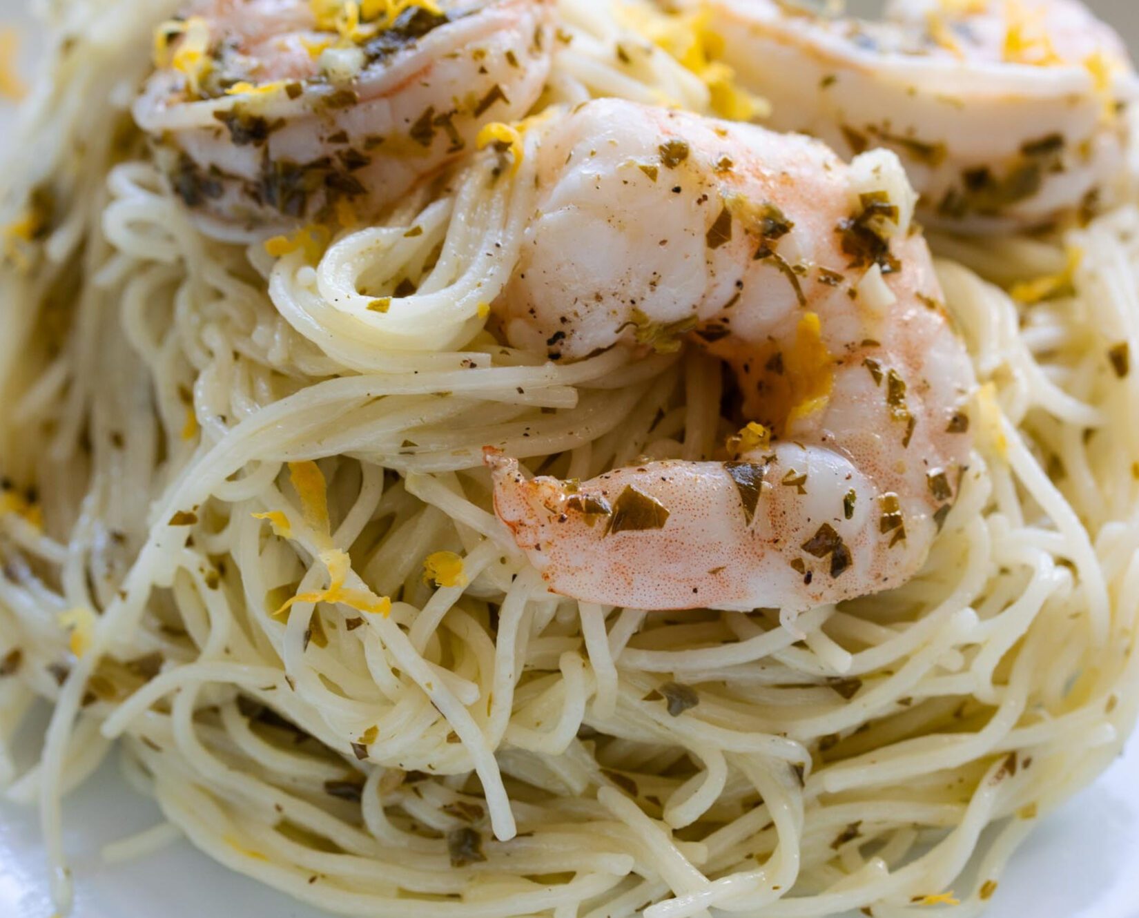 Creamy Lemon Shrimp Scampi Pasta