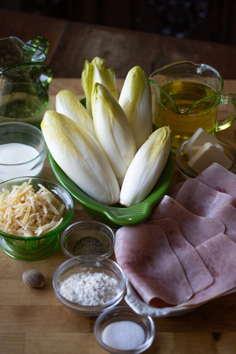 Endive Ham Gratin ingredients