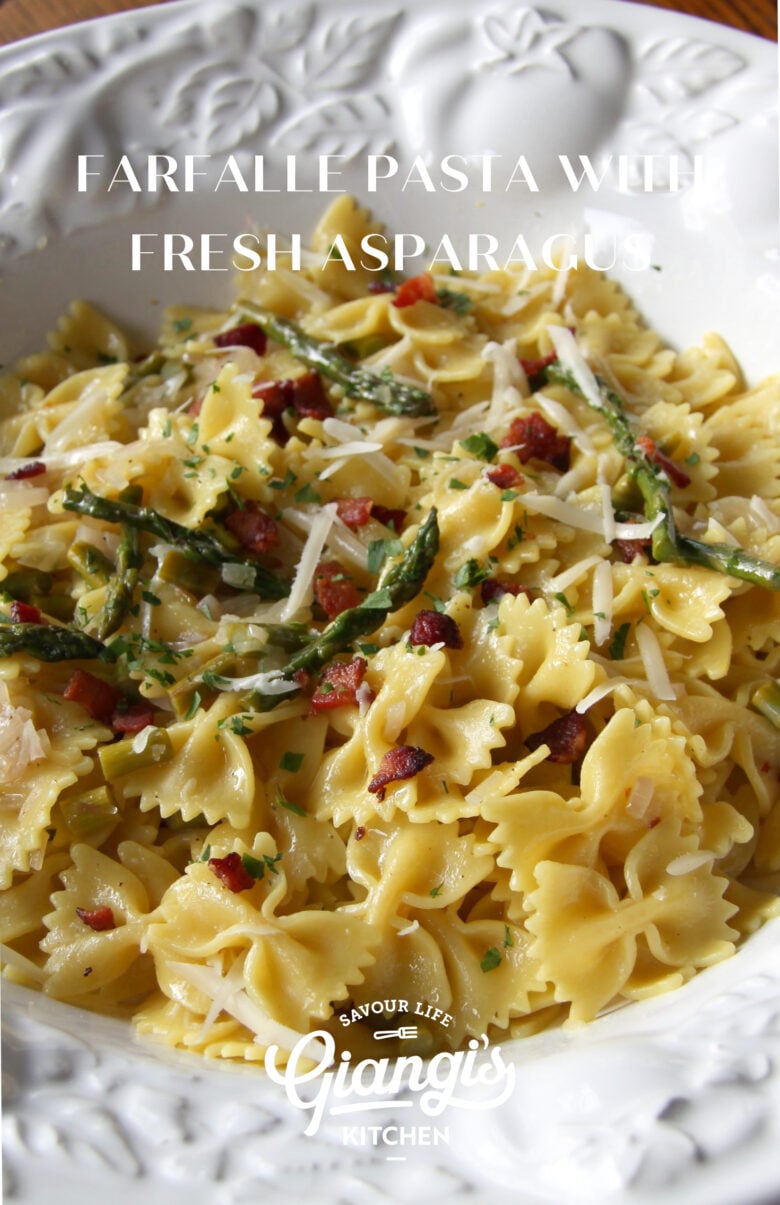 Farfalle Pasta With Fresh Asparagus