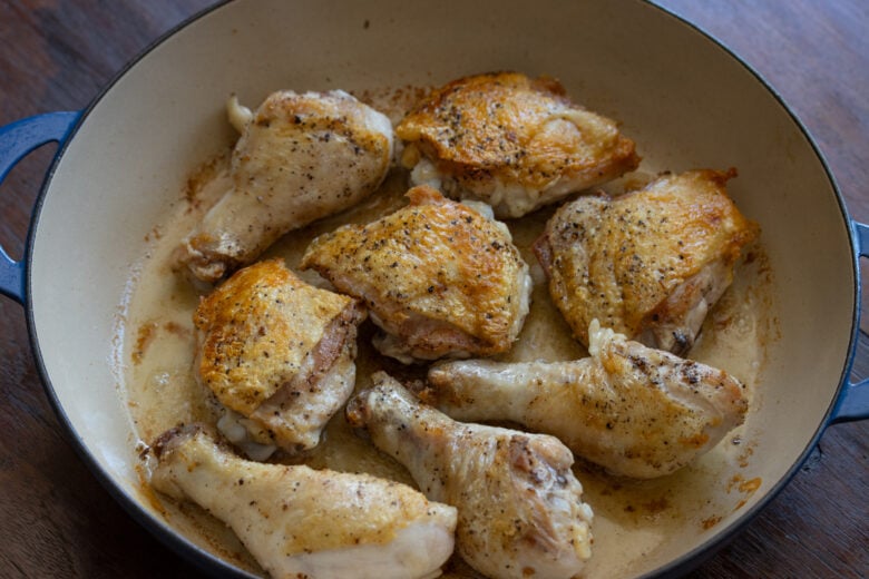 sauteed chicken pieces