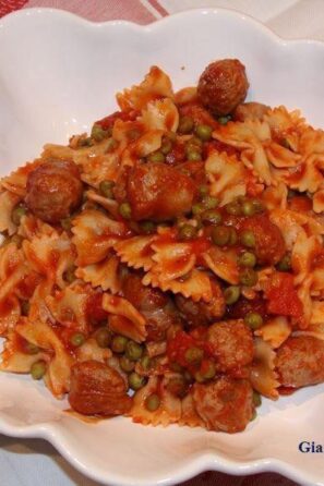 pasta with peas and sausage