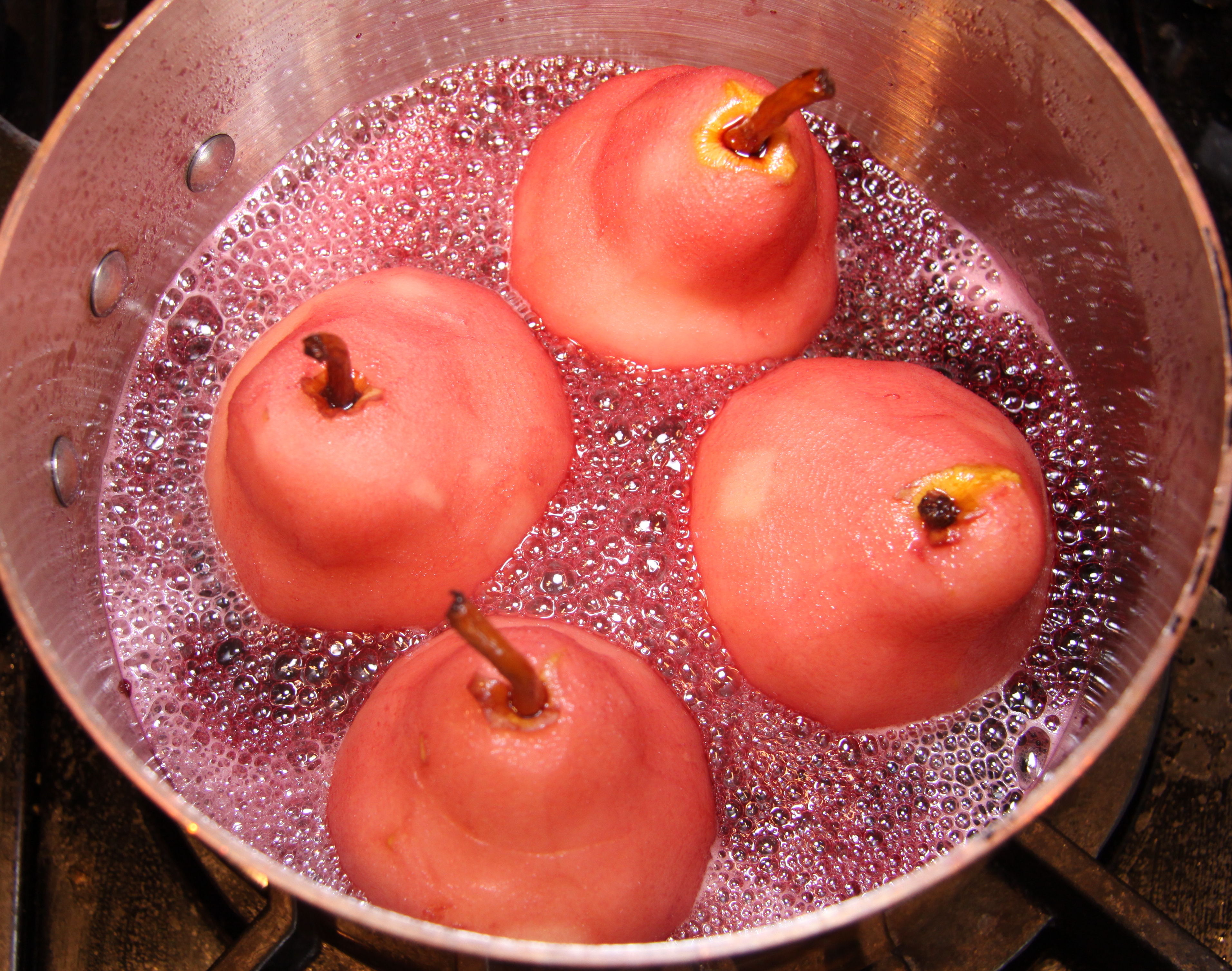 Poached Pears In Wine