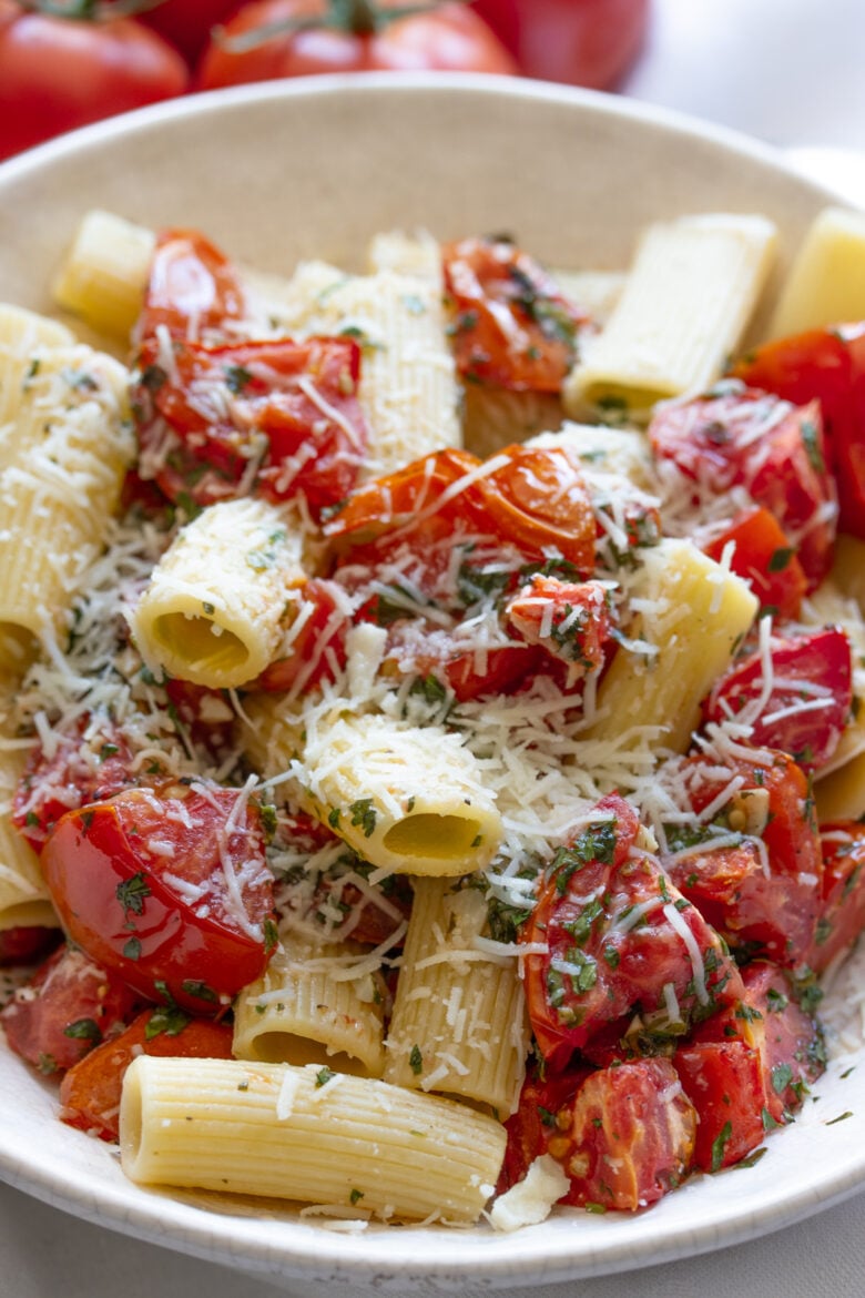 rigatoni with roasted tomato