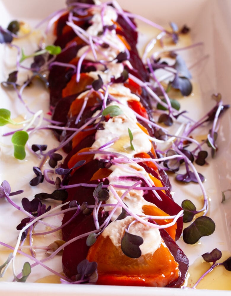 Roasted Beets with Horseradish Creme Fraiche