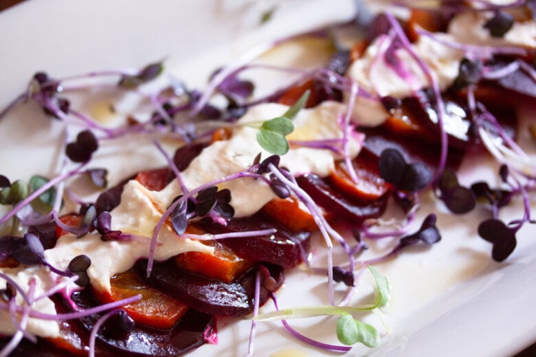 Roasted Beets with Horseradish Creme Fraiche