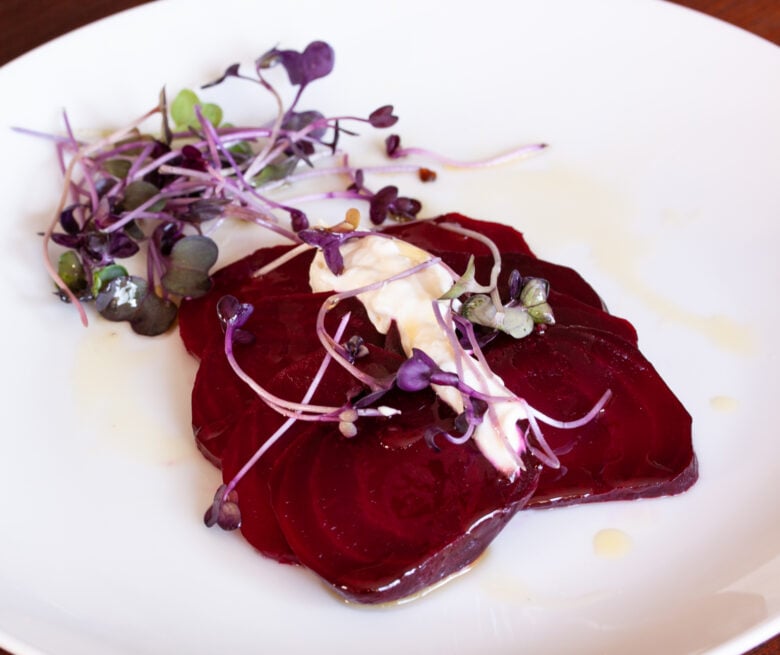 Roasted Beets with Horseradish Creme Fraiche