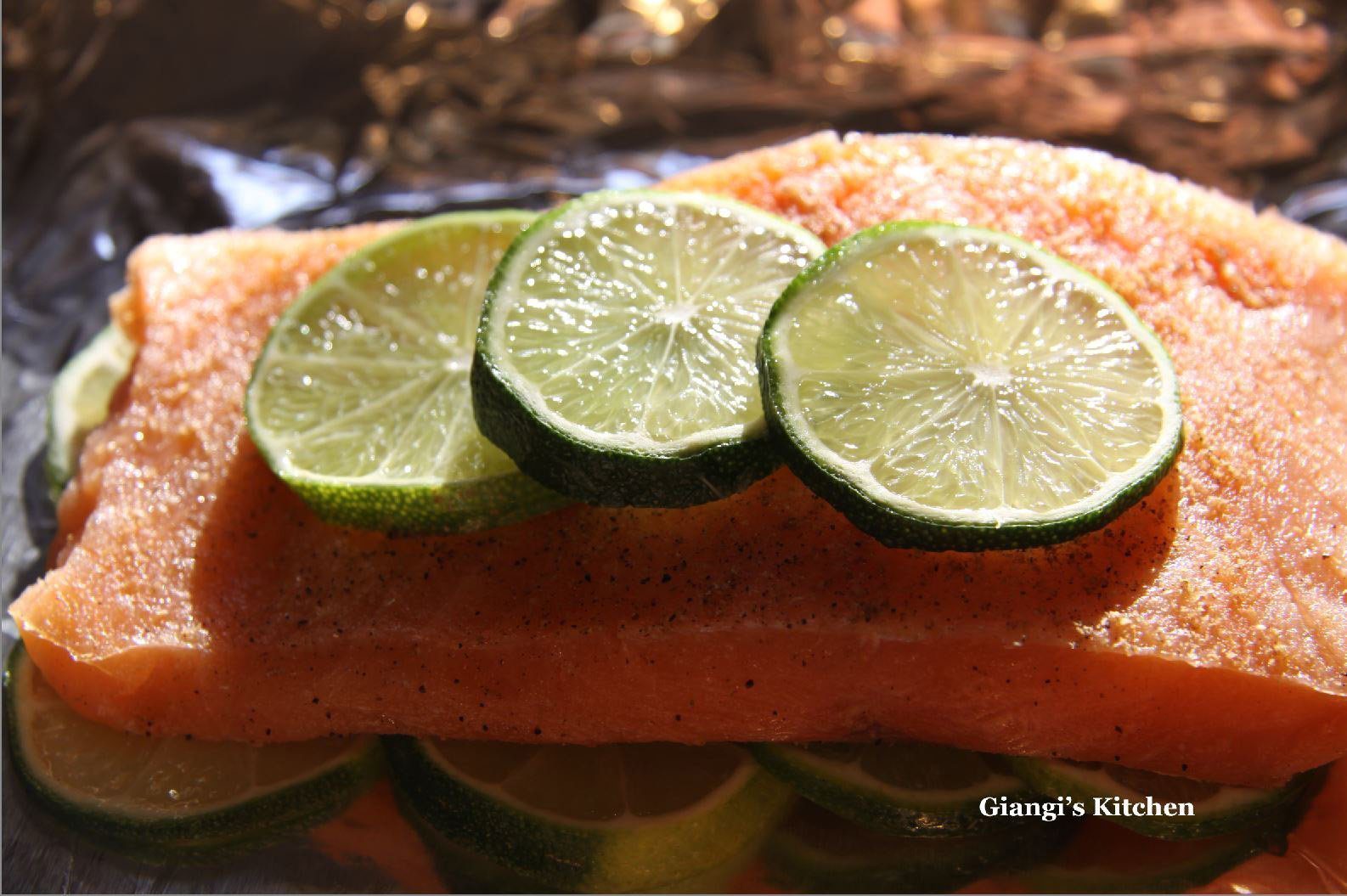 Salmon Fillets with Baby Greens and Arugula Salad 