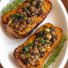 Sausage Stuffed Butternut Squash