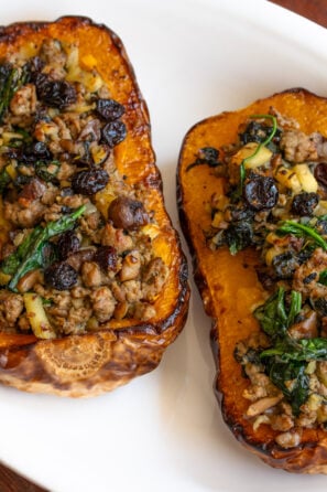 Sausage Stuffed Butternut Squash