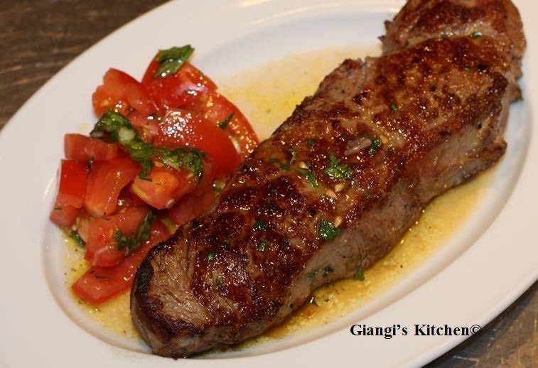 Steak with Tomato Salad 