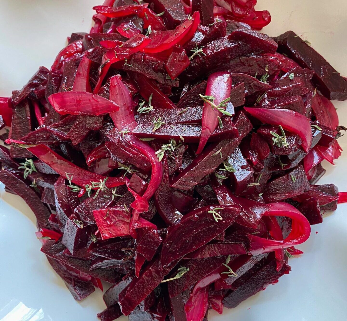 Roasted Beet and Onion Salad