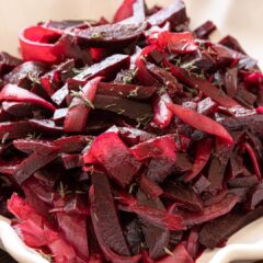 roasted beet with onion salad