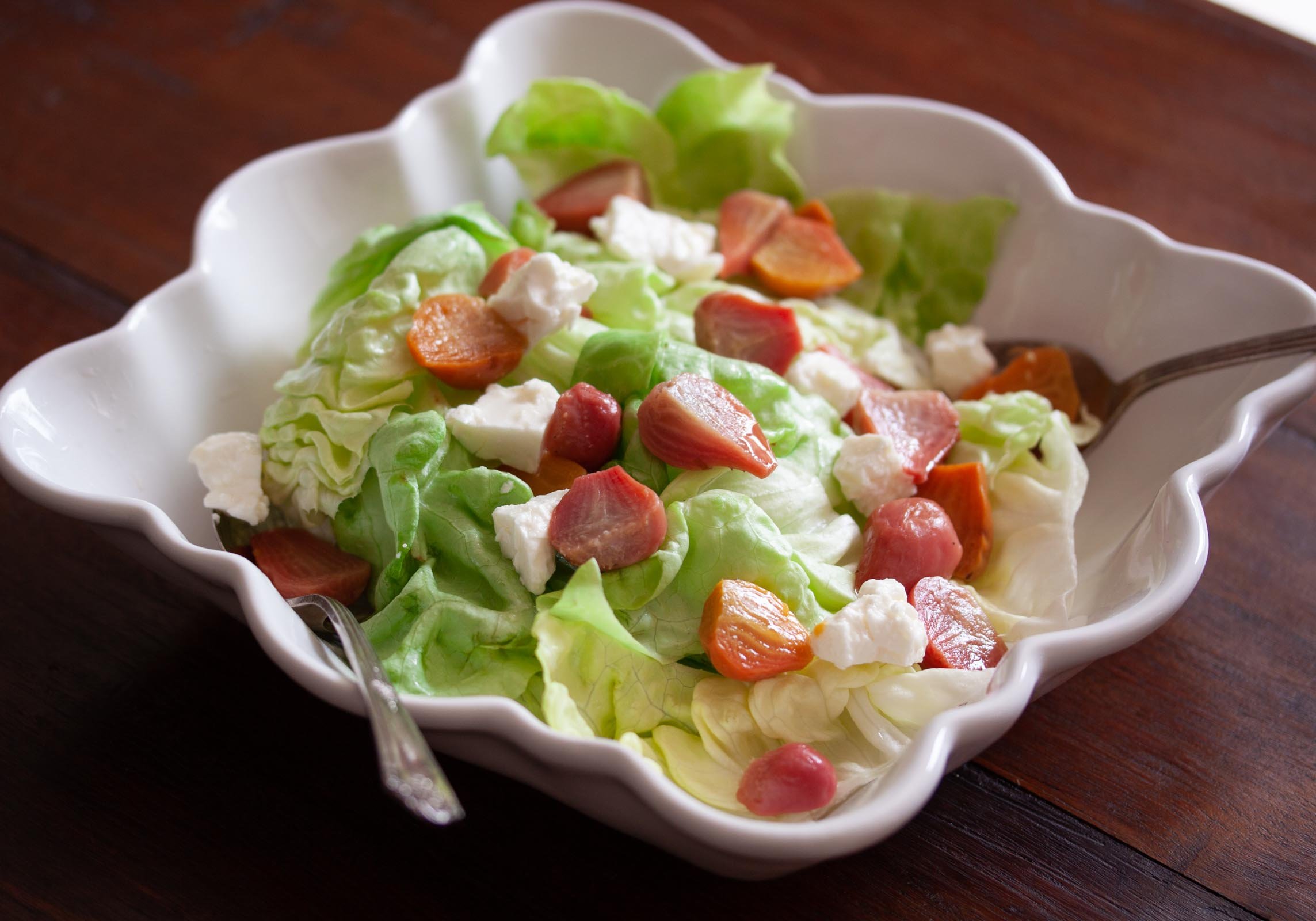 Bibb Lettuce, Roasted Beets, And Feta Cheese