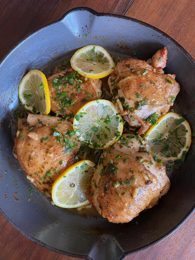 Brandy  chicken piccata