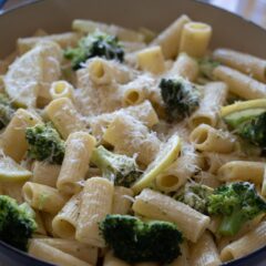 broccoli with lemon rigatoni