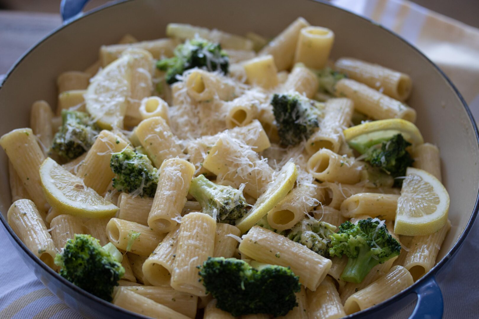 broccoli with lemon rigatoni