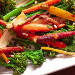 Rainbow Carrots with Broccolini