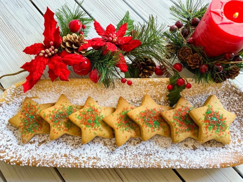 brown sugar cookies on a white table