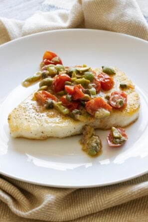 Chilean Sea Bass with Tomato Relish