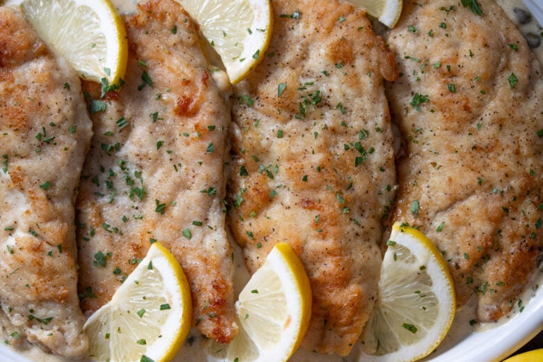 Creamy chicken piccata