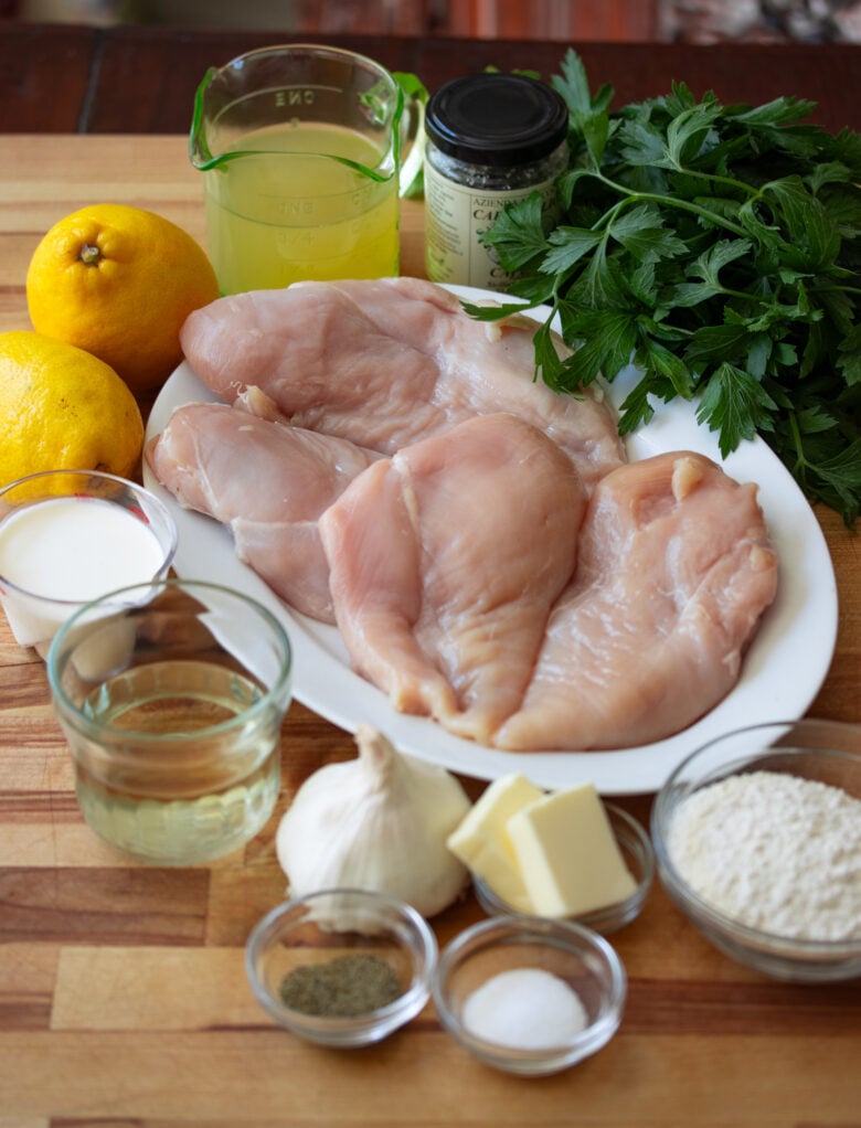 Creamy chicken piccata