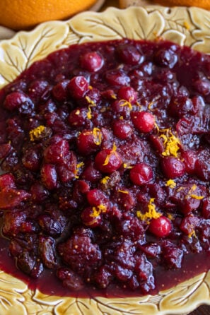 cranberry chutney with pinot noir