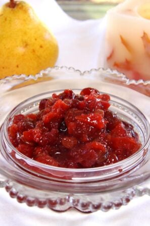 Cranberry sauce with apricots, raisins, and orange