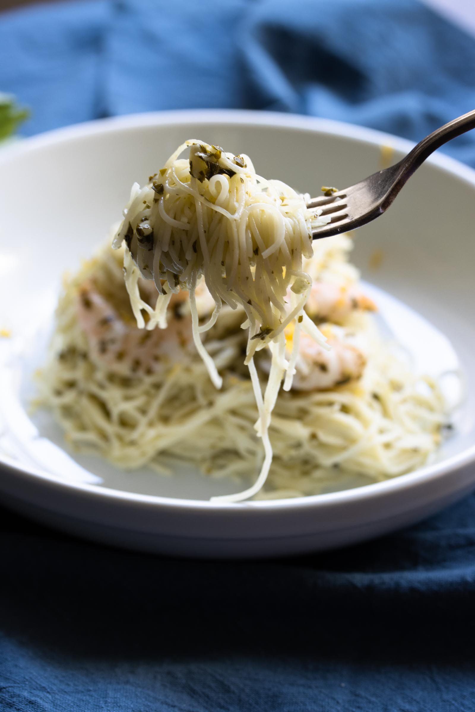 Creamy Lemon Shrimp Scampi Pasta