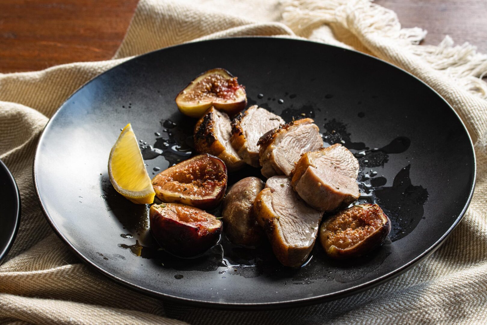 figs and seared duck breasts