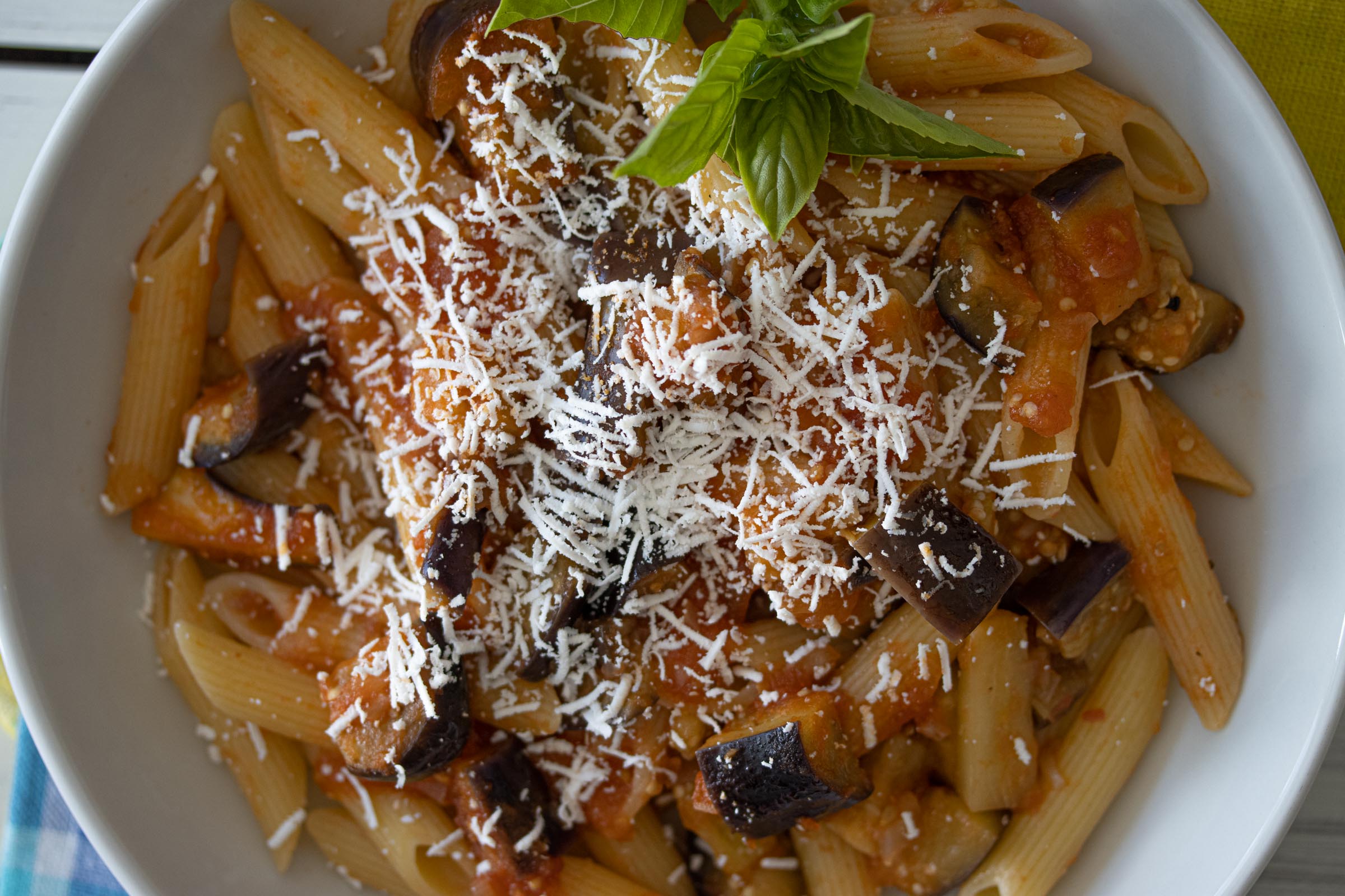 Eggplant, Pasta And Ricotta Salata