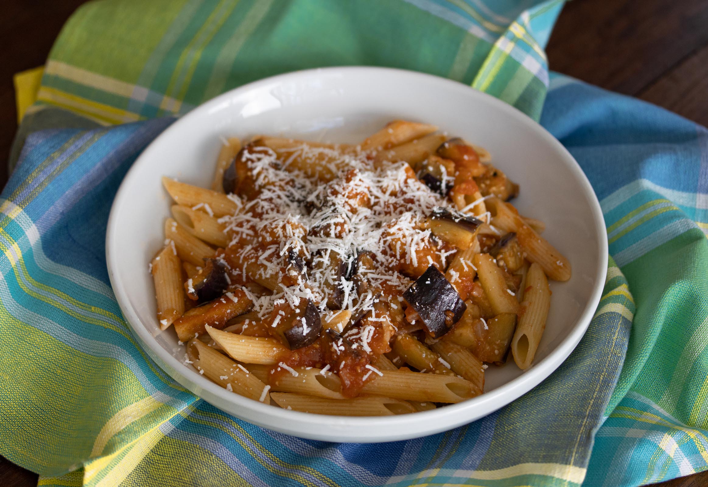 Eggplant, Pasta and Ricotta Salata